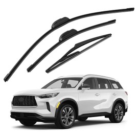 Forccord 26"+ 17"+ 12" Windshield Wiper Blades Fit for INFINITI QX60 2014-2025 2026 Original Equipment Windshield Wipers Hook Car Accessories 3-Pack