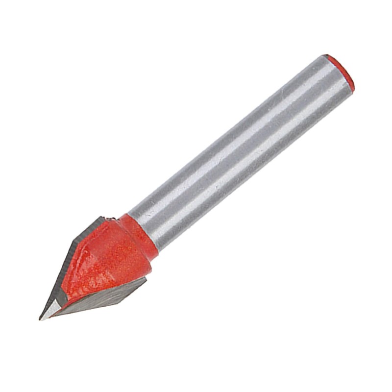 60°CNC Engraving V Groove 3D Router Bits 6x10mm 1/4" Shank