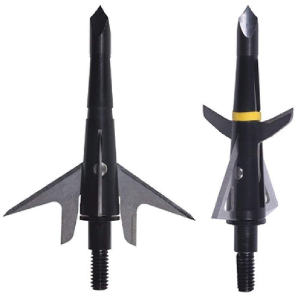 Swhacker 4 Blade Hybrid Broadhead 125 Gr. 2.25in. 3 PK. Black, One Size