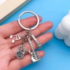 4-Piece Music Set Keyring Keychain