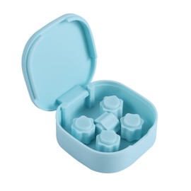 Traditional Korean Game Set, Korean Dice Game, Weighted Stone Toss & Catch Games with Storage Box, Hand Eye Coordination Training Toys Gift for Family Party Travel Social Play (Blue)