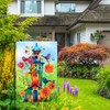 YMYIELD Whimsical Bird Garden Flag 12x18 Inch Double Sided Welcome