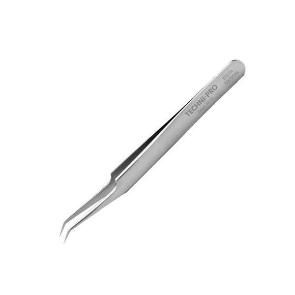 Techni-Pro 758TW164 - High Precision Tweezers, Style 51S, Titanium, Bent,