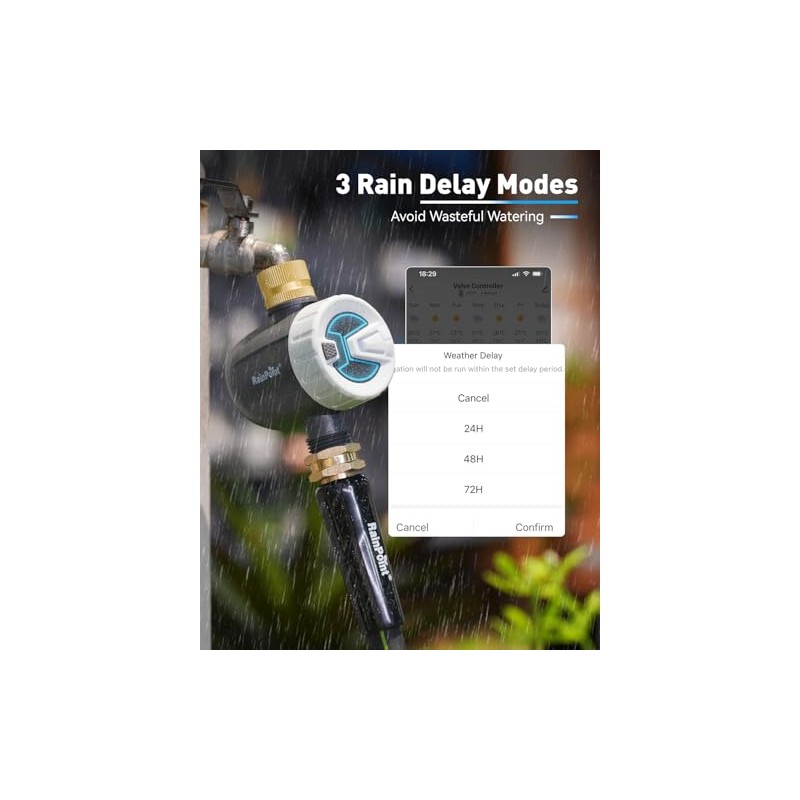 RAINPOINT Smart WiFi Water Timer for Efficient Irrigation