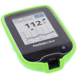 foto-kontor Case Compatible with Abbott Freestyle Libre 2 Case Rubber TPU Protective Case Green