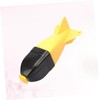 Kisangel Rocket-Shaped -Distance Fishing Bait Tool Yellow Black Artificial Bait