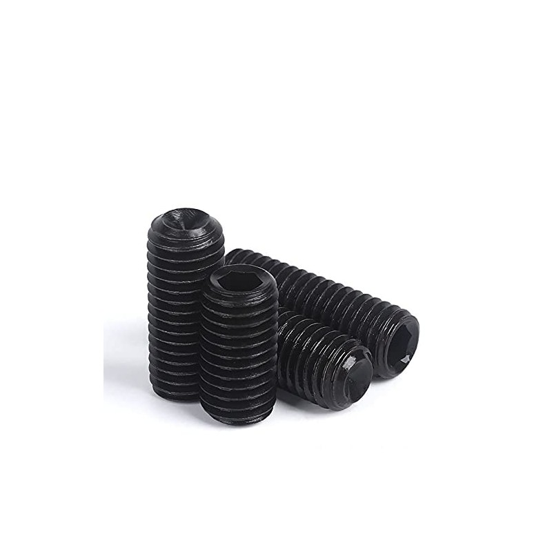 Set of 20, Hex Socket Set Screws, M3 Screws, Black,