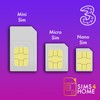 Three UK Data Sim Card Preloaded with UNLIMITED 4G/5G Data.