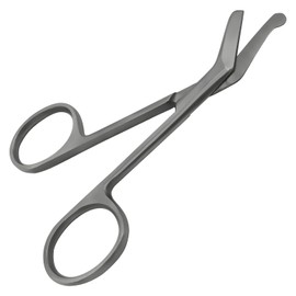 Ostomy Scissors Bandage Scissors Nursing Scissors Stainless Steel Scissors for Doctors, Nurses, Veterinary Home Nursing, 4.3 x 2.1 Inch, (Curved)
