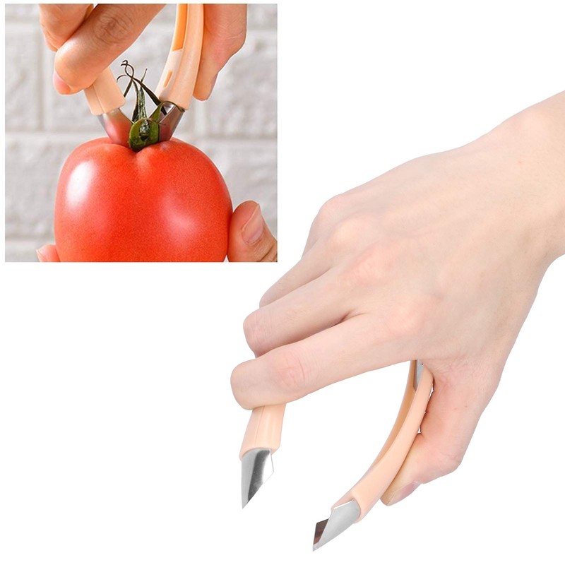 Strawberry Huller,Tomato Corer Tool,Stainless Steel Strawberry Huller Stem Remover,Ergonomic HandleFruit