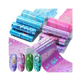 Generic Snake Leopard Tiger Print Animal Nail Foil Transfer Sticker 10Pcs 20X4Cm Sd45 Nail Wraps Art Stickers Manicure Supplies for Women for Home Nails Full Long Lasting Easy Apply and Remove