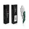 Professional Wine Opener and Foil Cutter Set with Wooden Handle,