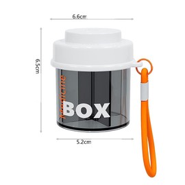 GeorgeX Organizador de Pastillas Semanal Organizador de Pastilla con 4 Compartimentos Pastillero de Viaje Portátil