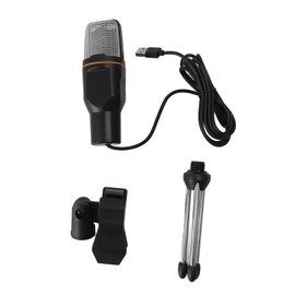 Wired Microphone Noise Reduction Versatile Cardioid Vocal Mic for Karaoke Outdoor Singing Laptop DC5V