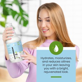 essentiallybased Pure Magnesium Oil Spray 32oz - Topical Magnesium Spray for Sleep Extra Strength - Less Sting - Less Itch - 100% Natural and Organic Oil - Made in USA