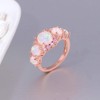 CiNily Statement Bands for Women 14K Rose Gold Plated Wedding