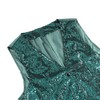 Colorful House Mens Sequins Vest with V-neck Suit Waistcoat Shiny