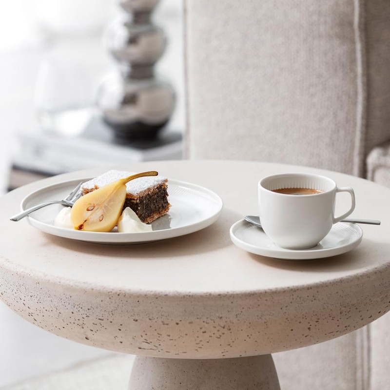 Villeroy & Boch Afina Coffee Cup with Saucer White 2-Piece