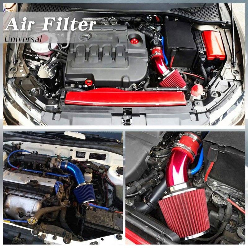 RASNONE 3 Inch Universal Cold Air Intake Kit, Aluminum Induction