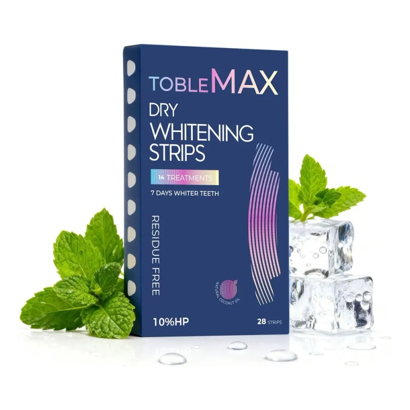 Tiras Blanqueadoras De Dientes Toblemax Con Peróxido De Hidr