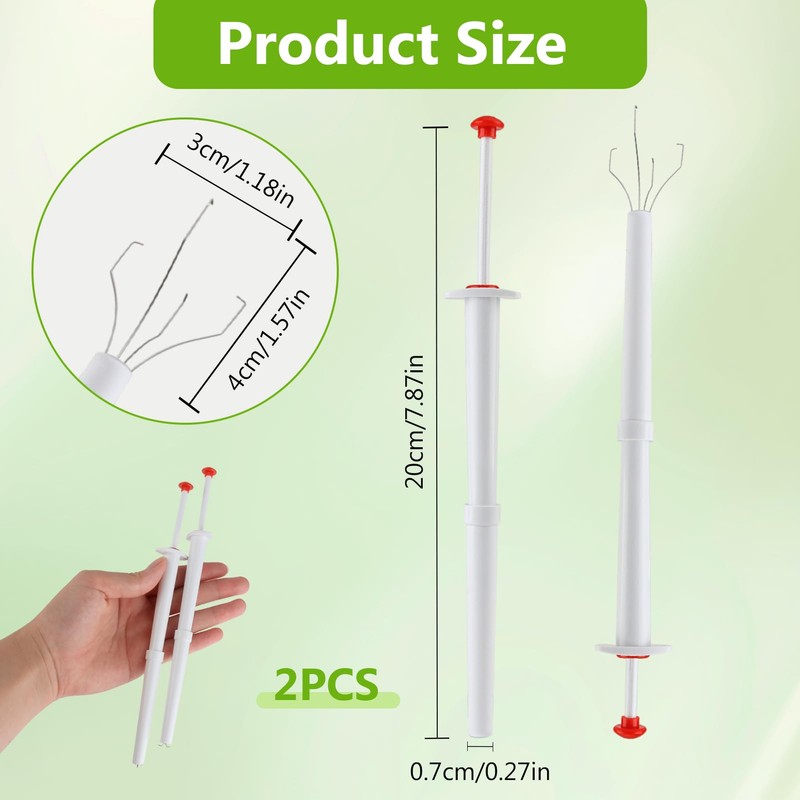 2pcs Pickle Grabber Tool Set, Stainless Steel Pickle Tool for
