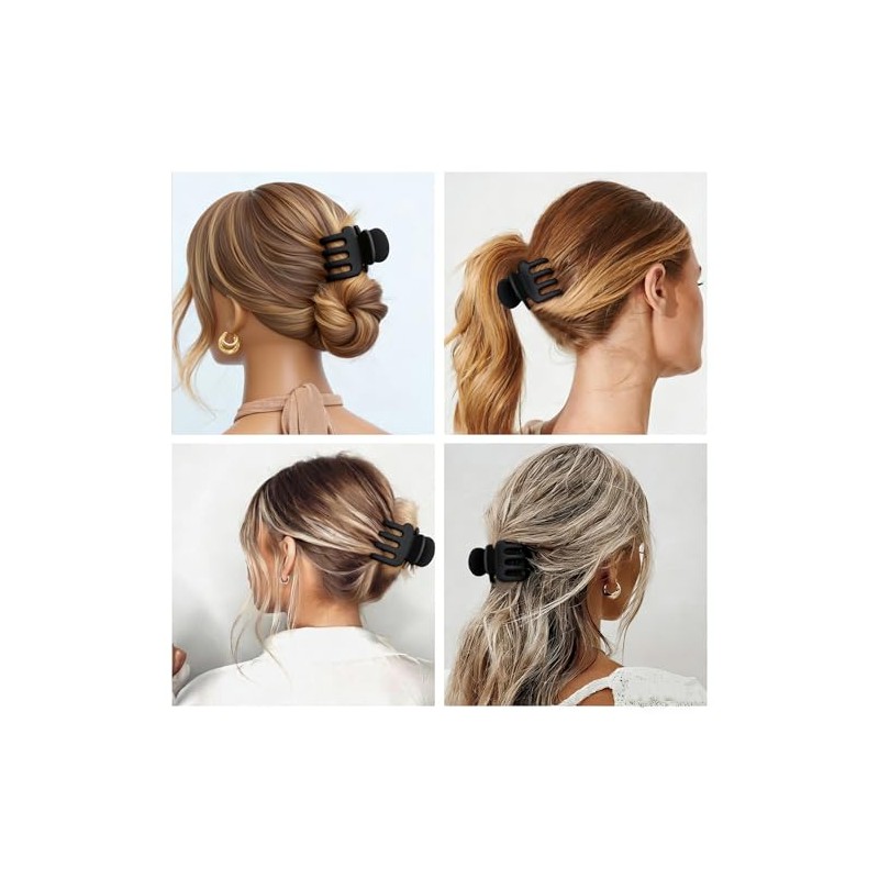 SMKSL Pinzas medianas para el cabello de mujer, 8 piezas,
