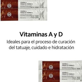 Crema Para Tatuajes Ouo Vitamina A Y D 50 Sobres