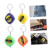 Operitacx 20 Pieces Mini Tape Measure Key Ring Portable Tape