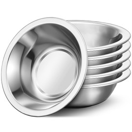 Offiper 304(18/8) Stainless Steel Mixing Bowls for Kitchen, 6 Pack 7" 21.22 fl.oz Metal Mixing Bowls Set Stackable for Baking Serving Cooking Food Prep Storage Dishwasher Safe Lightweight