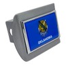 Elektroplate Oklahoma State Flag All Metal Brushed Chrome Hitch Cover