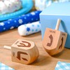 Wonderjune 2 Pcs Hanukkah Dreidels Toy Inspire Game Extra Large