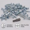SKIR'CO Pack of 200 Galvanised Steel Wood Screws 4.5 x