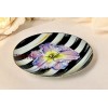 MacKenzie-Childs MacKenzie Childs Thistle & Bee Courtly Stripe 8.25" Iris