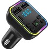 Car Bluetooth Transmitter,5.3 FM Bluetooth Adapter,PD 20W & QC 3.1