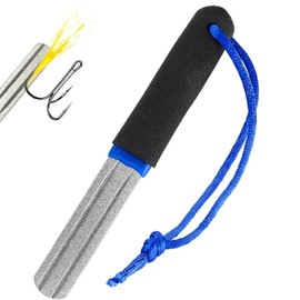 zurabini V-Groove Dart Sharpener, Sharpener with Handle Fine and Medium Grit Portable Grinding Tool for Fishing