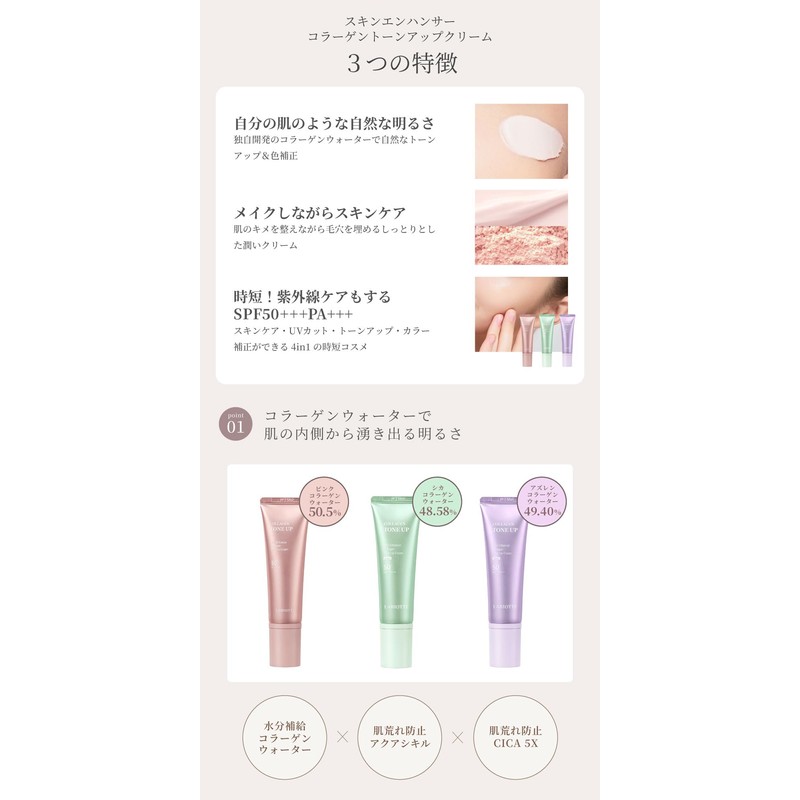 Labiotte Skin Enhancer, Tone Up Cream, Makeup Base, Sunscreen, Face,