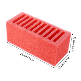 TEHAUX 10grids Cell Phone Storage Organizer Box Slot Desktop for Classroom and Office Foam Material for Efficient Organization Stylish Design for Student Supplies