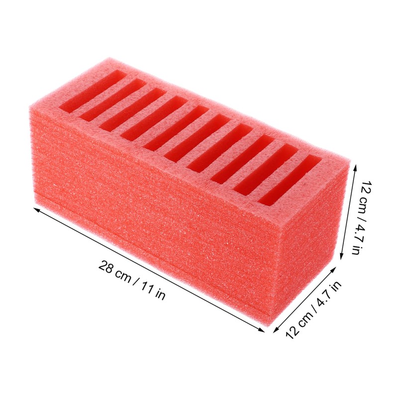 TEHAUX 10grids Cell Phone Storage Organizer Box Slot Desktop for
