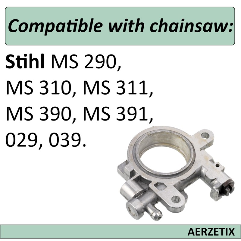 AERZETIX - C70557 - Oil Pump for Chainsaw - Compatible