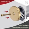 PRIMSOPH One Hole Overflow Faceplate Tub Drain Trim Kit Conversion
