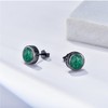 PARYFO Black Stud Earrings 925 Sterling Silver Viking Stud Earrings