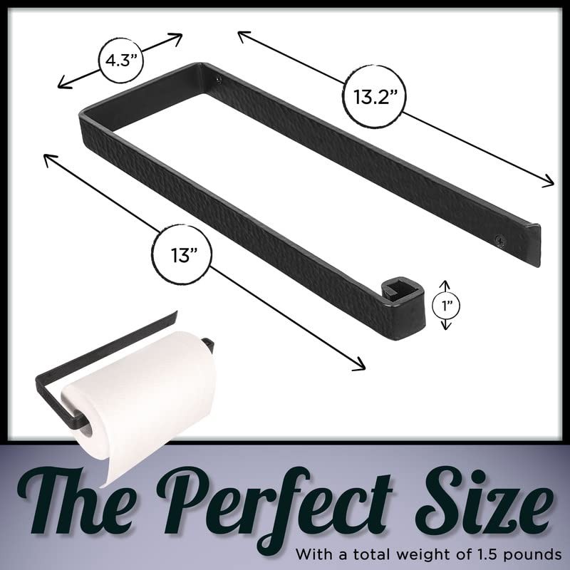 Stur-De Wrought Iron Paper Towel Holder - Wall Mount Paper