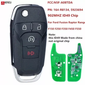 KEYECU for Ford F-150 F-250 2015 2016 2017 2018 2019 2020 Flip Remote Key Fob 164-R8134
