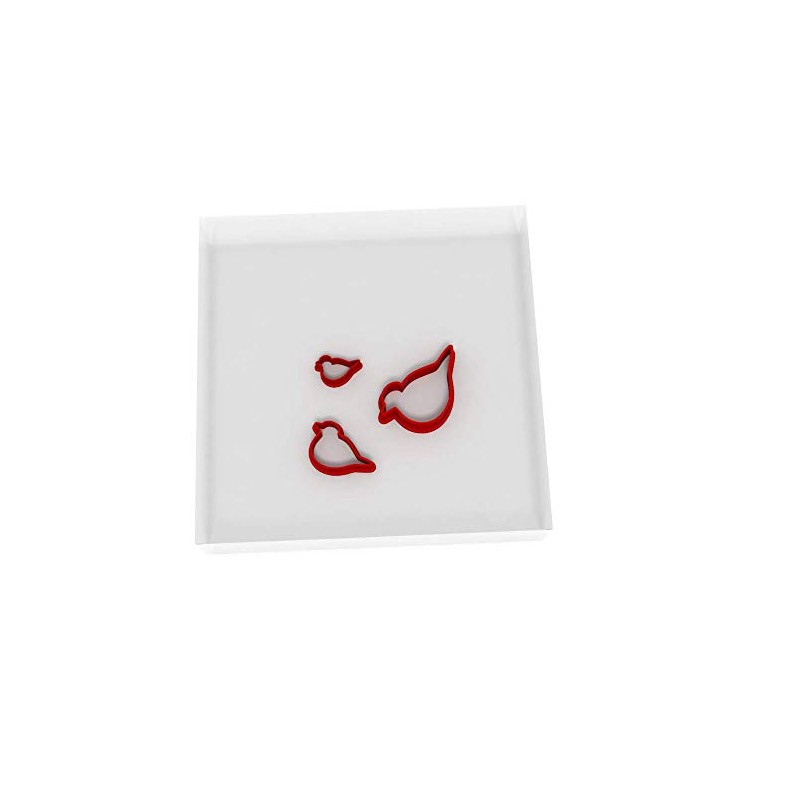 Mini/Tiny Robin Set of 3 Value Fondant Cutter 1.5CM +