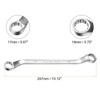 sourcing map Offset Extra Long Box End Wrench 17 x