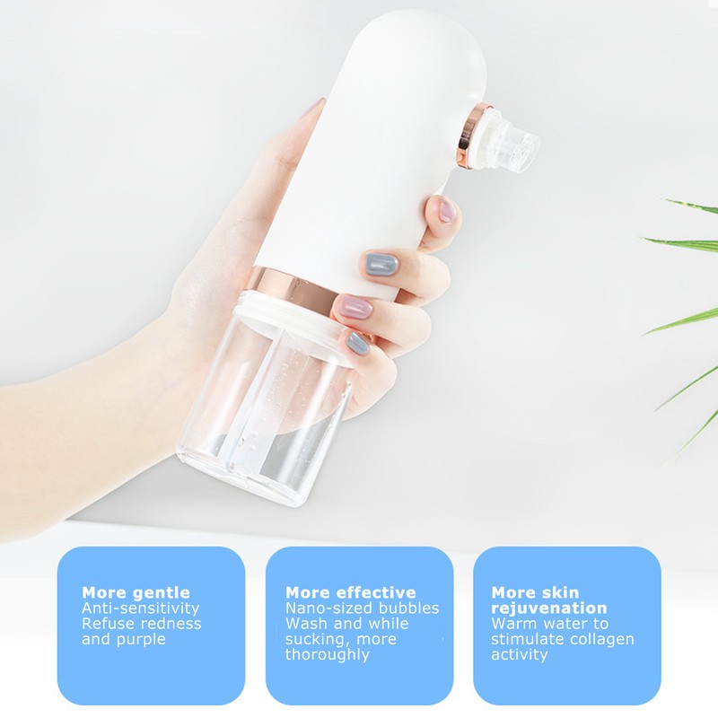 Small Bubble Pore Cleaner 4 Suction Head Electric Blackhead Removal