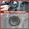 HEROFFIX 7 Inch Round Headlight Mounting Retaining Bracket Ring Set