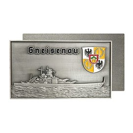 Battleship Gneisenau (Ship Plaque), Metal