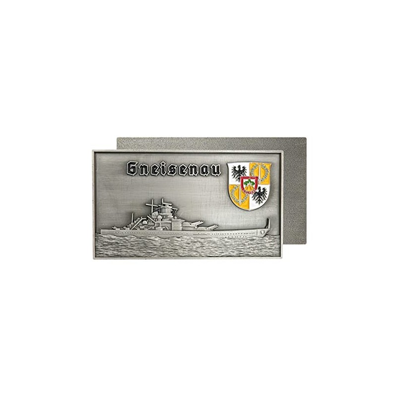 Battleship Gneisenau (Ship Plaque), Metal