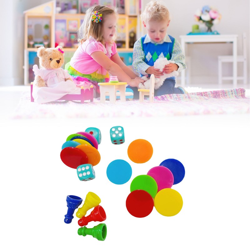 400pcs Learning Counters Chips Round Colorful 3cm Diameter Smooth Multifunctional